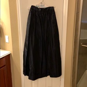 Navy Taffeta Ball Skirt